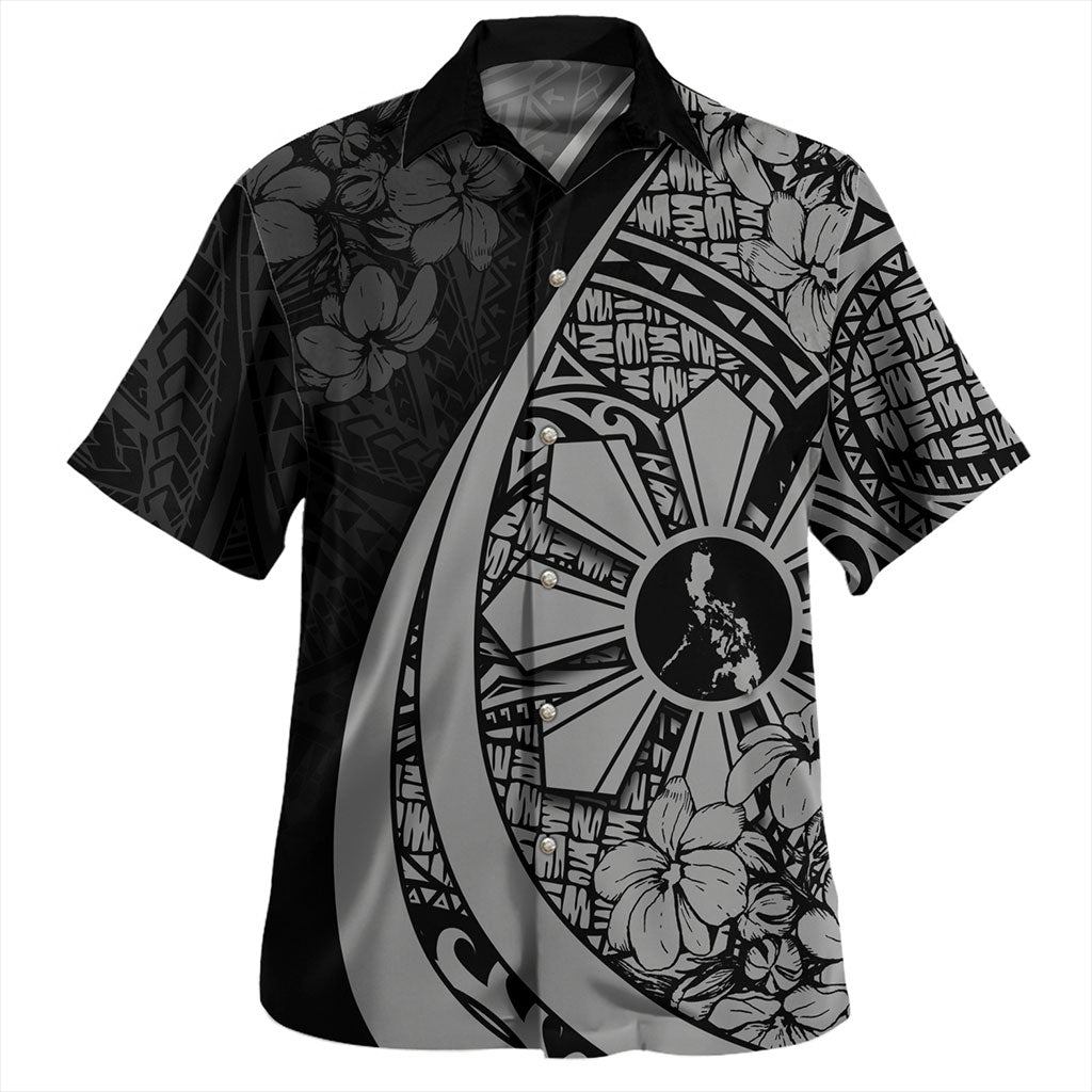 Philippines Filipinos Hawaiian Shirt National Sampaguita Flower Symbols Style Short Sleeve Shirt