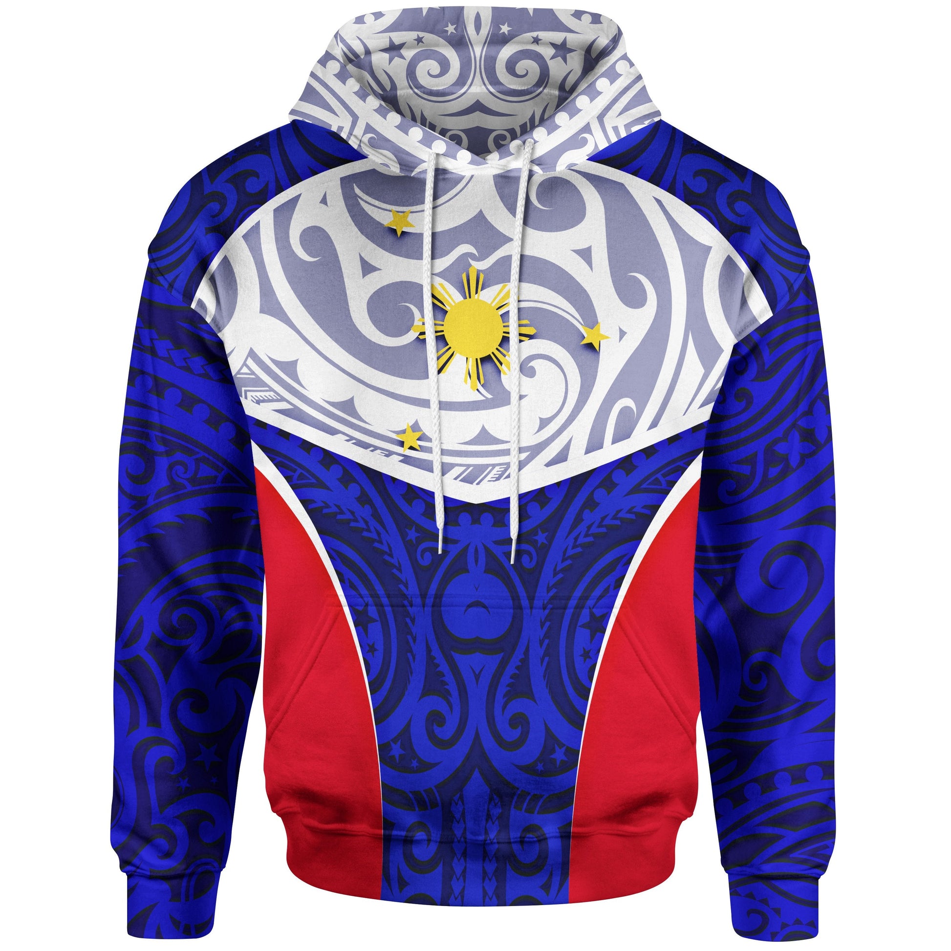Philippines Hoodie Polynesian Sport Style