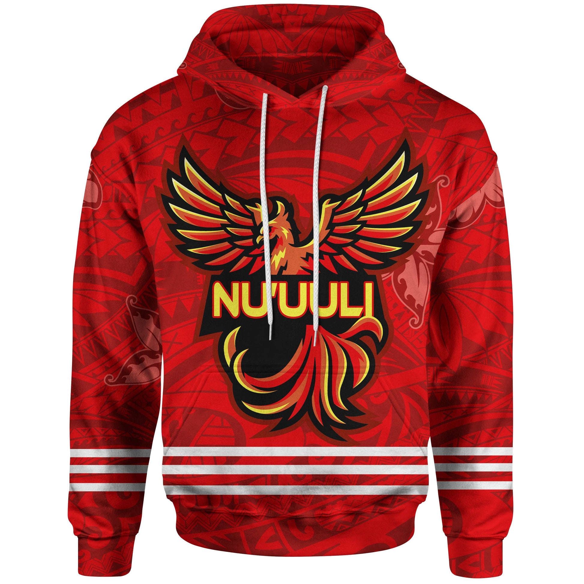 American Samoa Polynesian Hoodie Nu'uuli Manulele Tausala With Phoenix