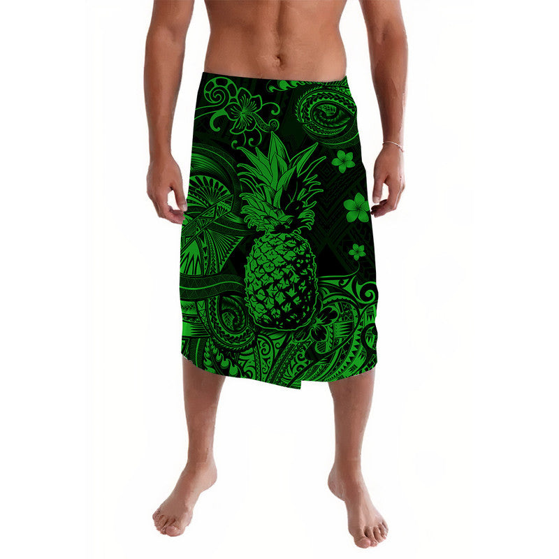 Hawaii Pineapple Polynesian Lavalava Unique Style - Green