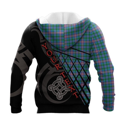 Printivon Pitcairn Hunting Knitted Hoodie Pattern Celtic Custom Text