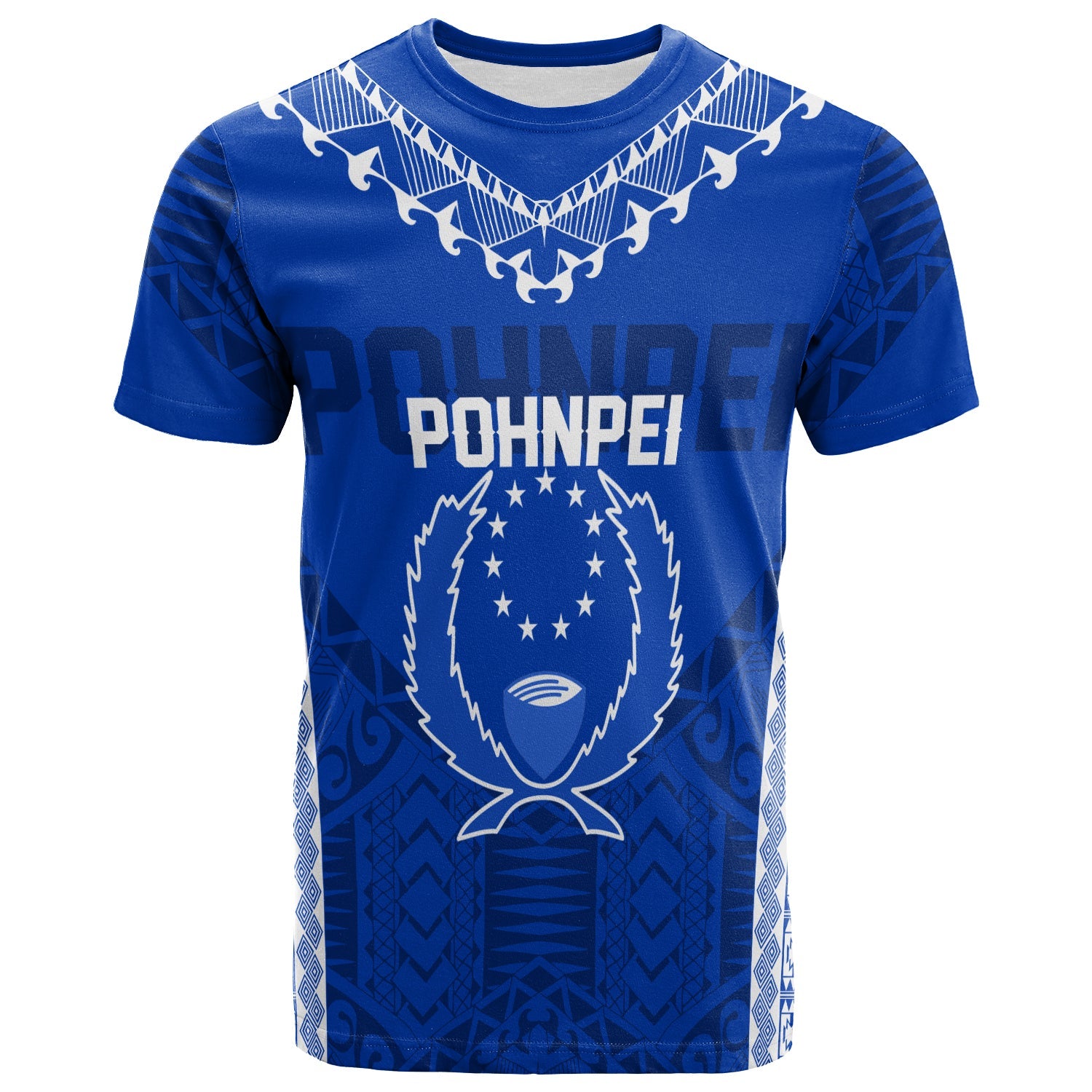 FSM Pohnpei Heart Shape T Shirt Micronesia Pattern