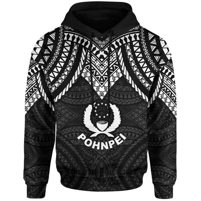 Pohnpei Hoodie Micronesian Pattern Armor Style
