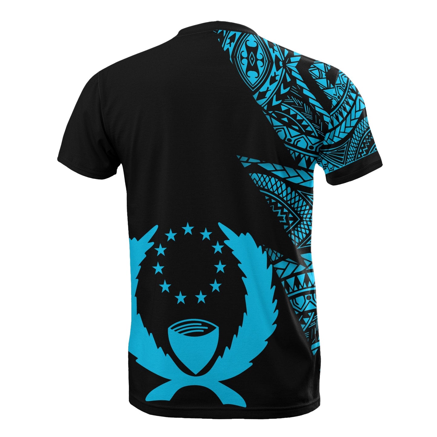 Pohnpei Custom Personalised T Shirt Micronesian Pattern Neon Style