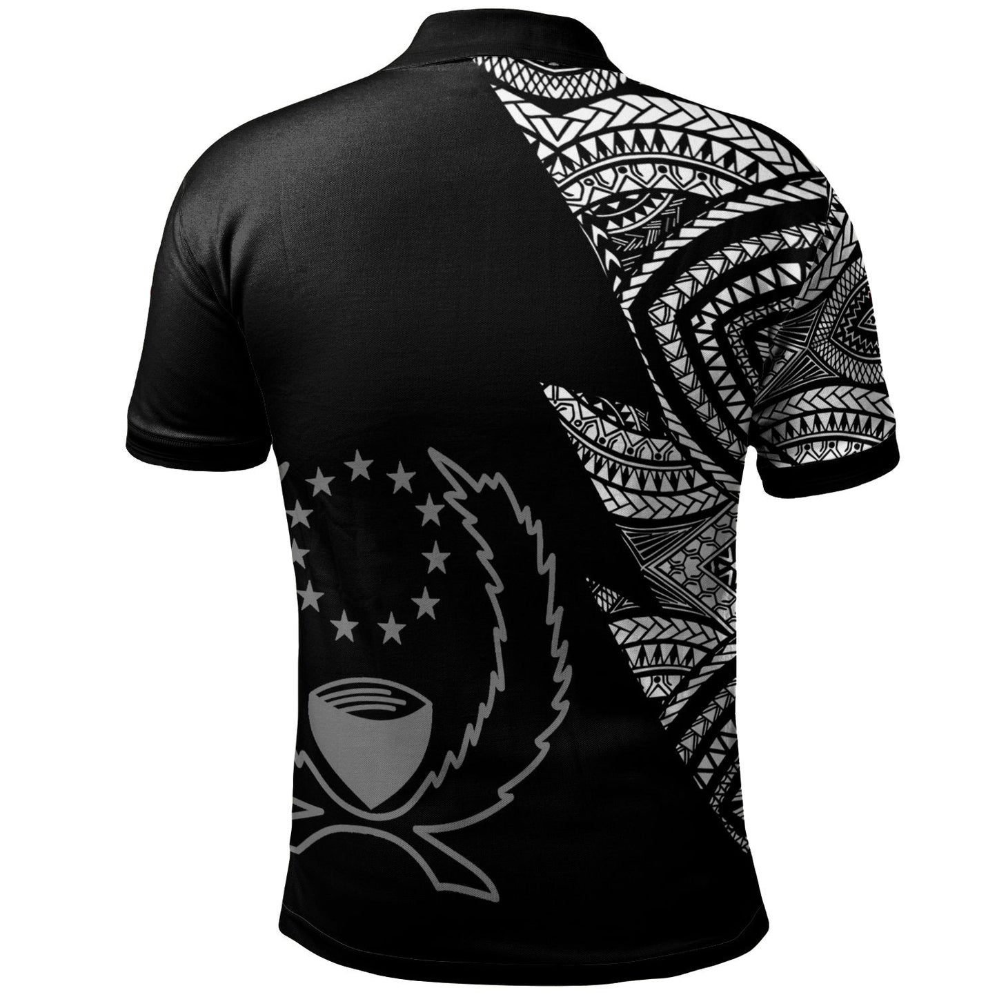Pohnpei Custom Personalized Polo Shirt - Flash Style White