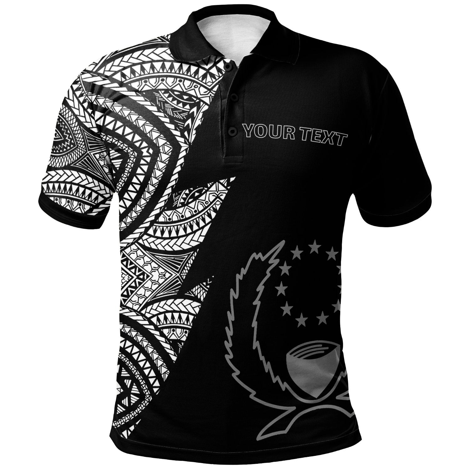 Pohnpei Custom Personalized Polo Shirt - Flash Style White