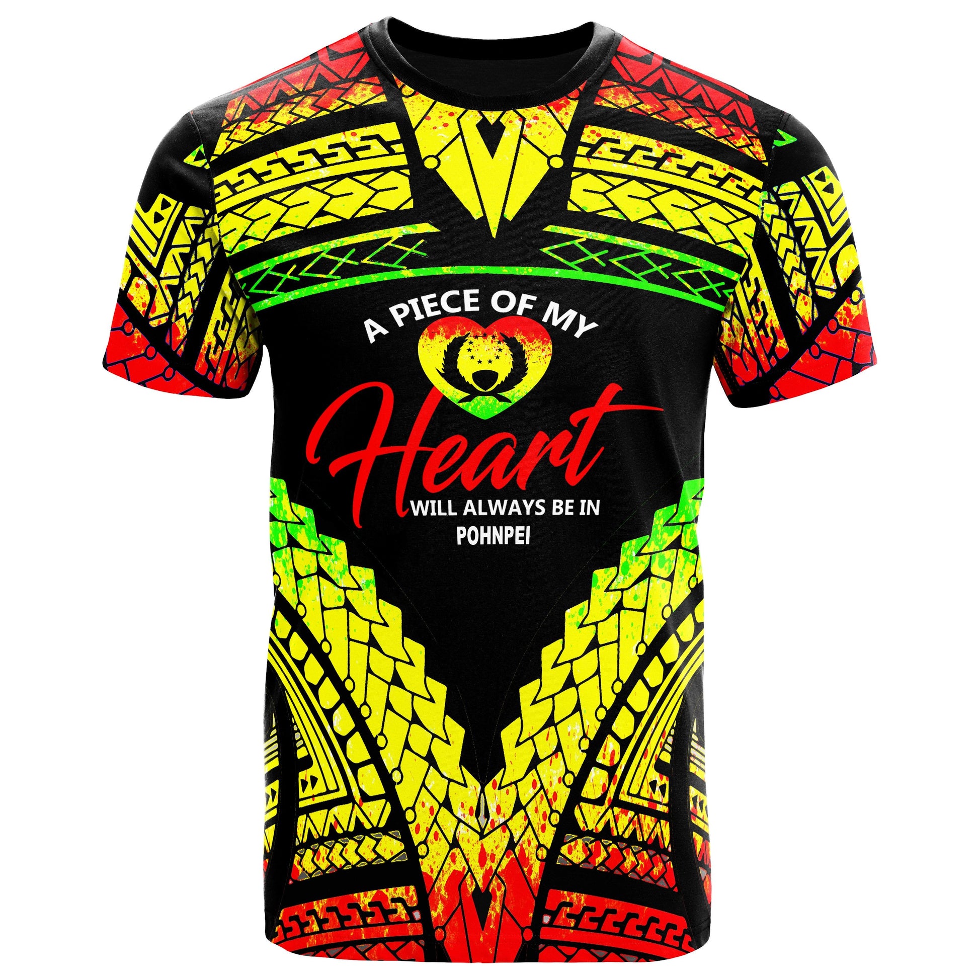 Pohnpei T Shirt A Pice Of My Heart Reggae