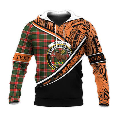 Printivon Pollock Modern Knitted Hoodie Pattern Polynesian Custom Text