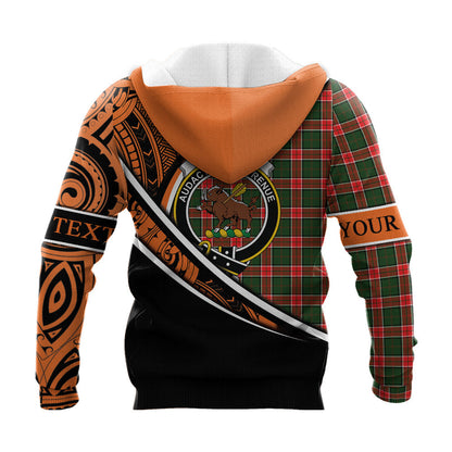 Printivon Pollock Modern Knitted Hoodie Pattern Polynesian Custom Text