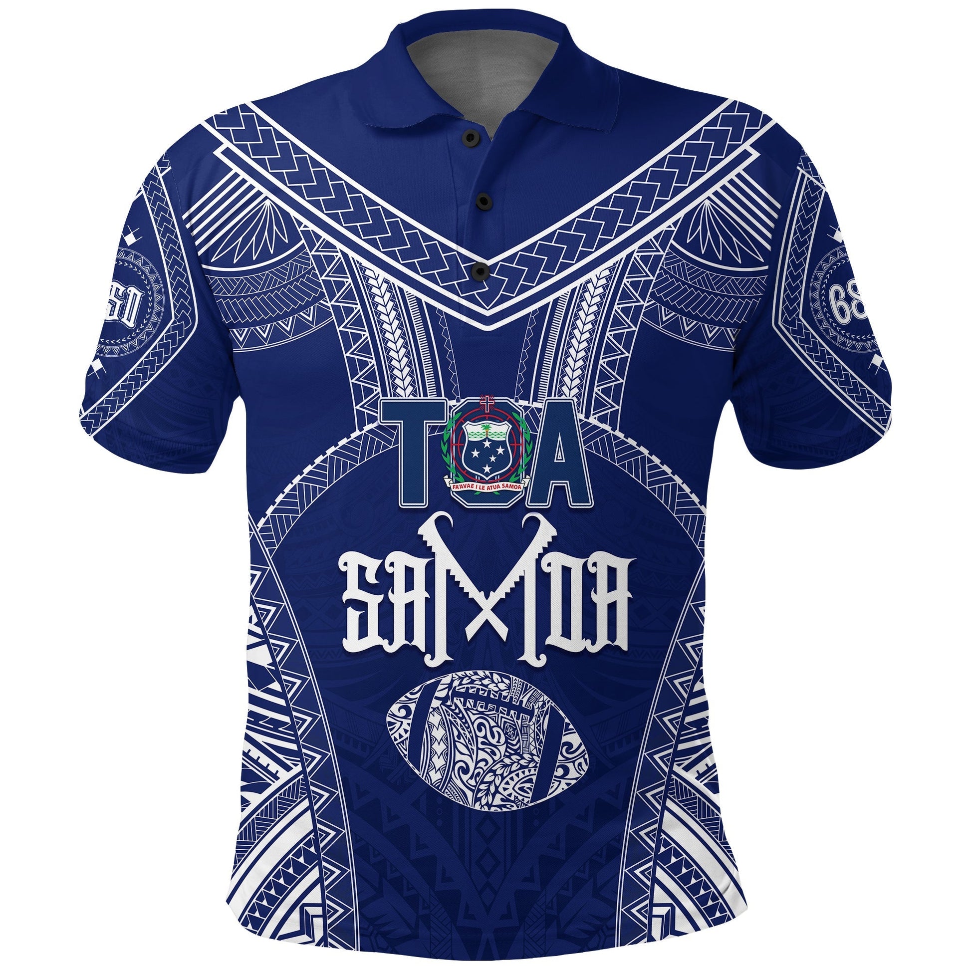 Personalised Toa Samoa Polo Shirt 685 USO Forever
