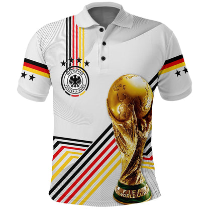 Custom Germany Polo Shirt Football 2022 Champions