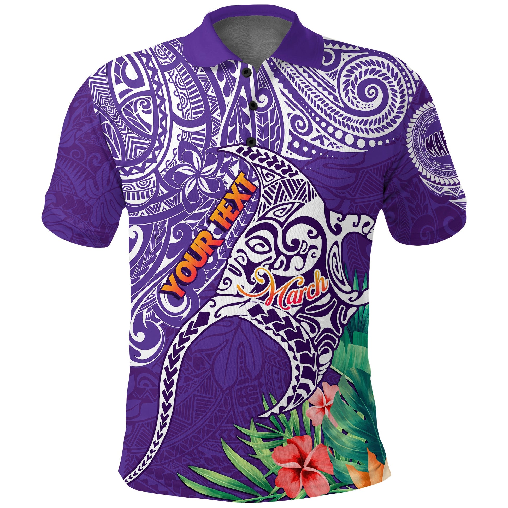 Custom Personalised Polynesian Birthday Polo Shirt Legends Are Born In March