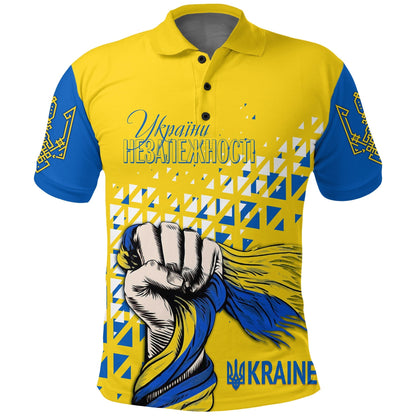 Custom Ukraine Polo Shirt 31st Independence Anniversary
