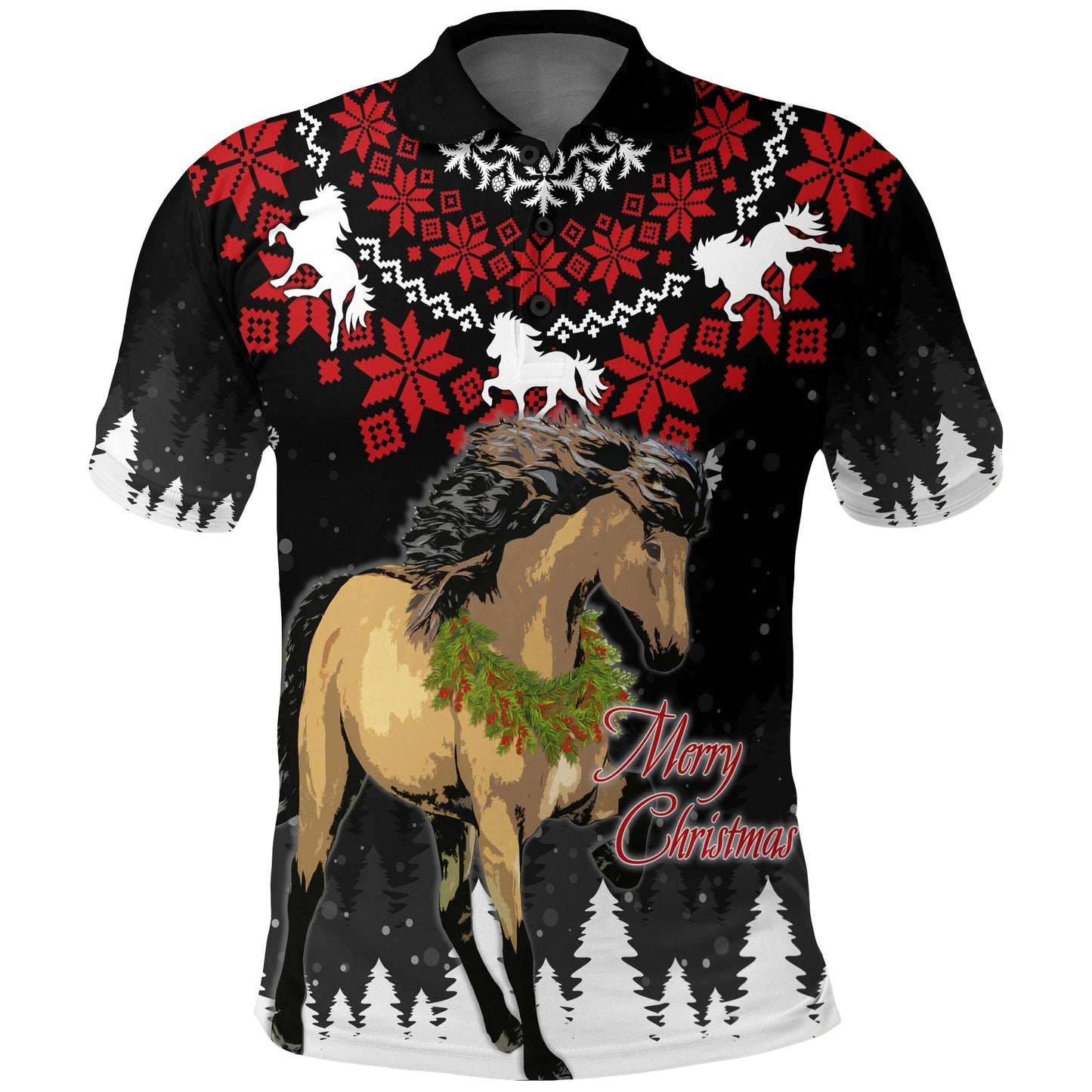 Iceland Polo Shirt Christmas Icelandic Horse Do The Tolt
