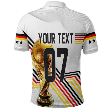 Custom Germany Polo Shirt Football 2022 Champions