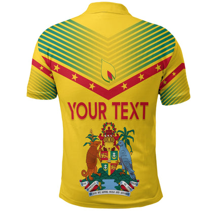 Grenada Polo Shirt Independence Day Geometric Style Ver 02