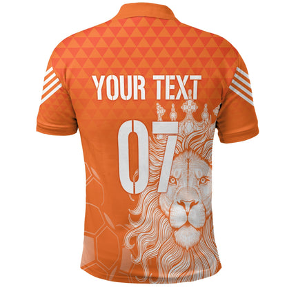 Custom Netherlands Polo Shirt Football 2022 Oranje Lions