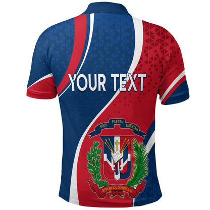 Dominican Republic Polo Shirt Independence Day Curve Style