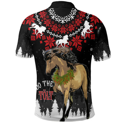 Iceland Polo Shirt Christmas Icelandic Horse Do The Tolt