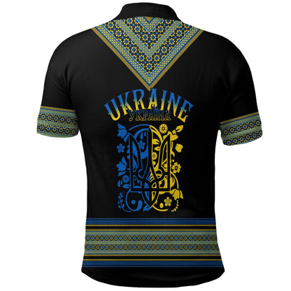 Ukraine Folk Patterns Polo Shirt Unity Day