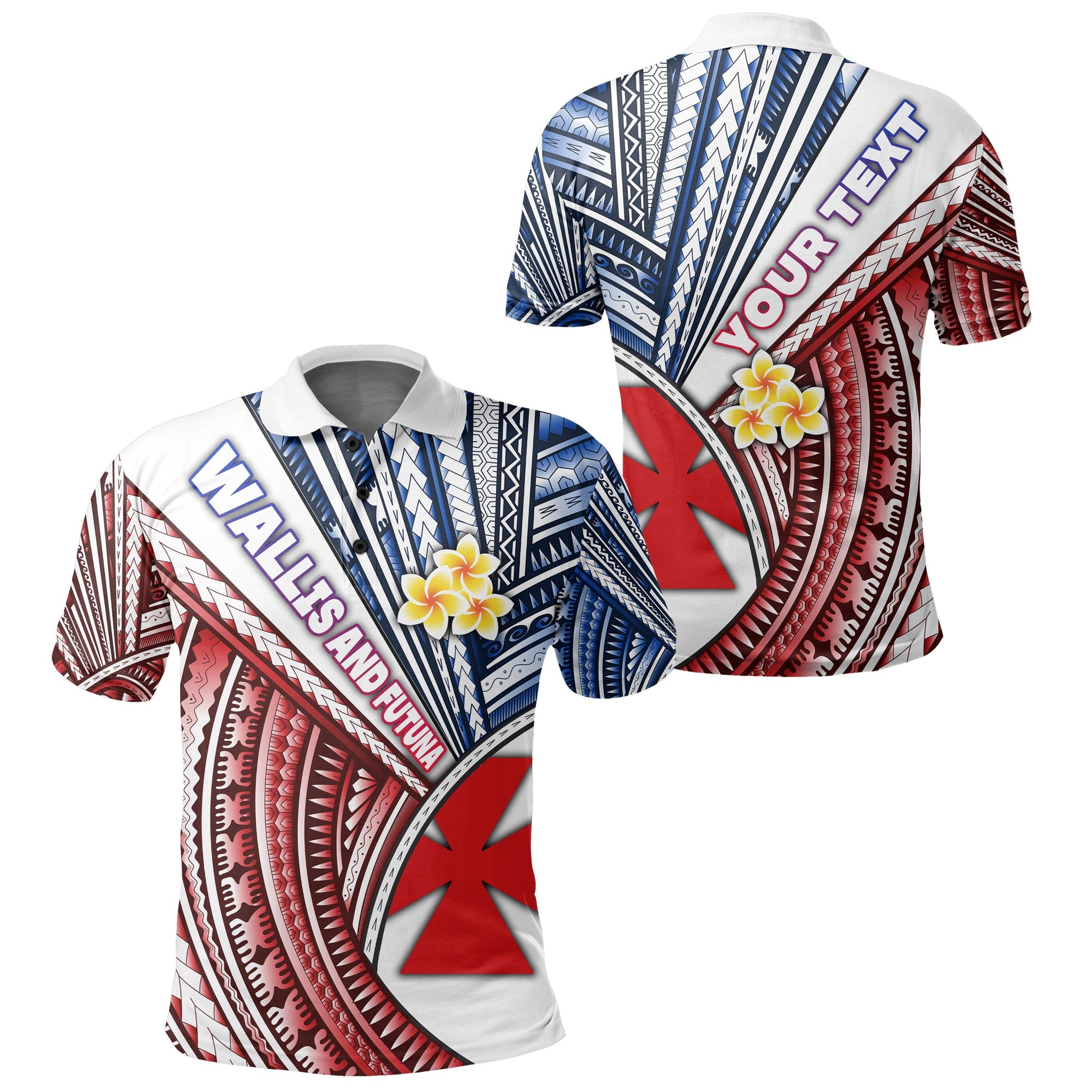 Custom Personalised Wallis and Futuna Polo Shirt Polynesian Style
