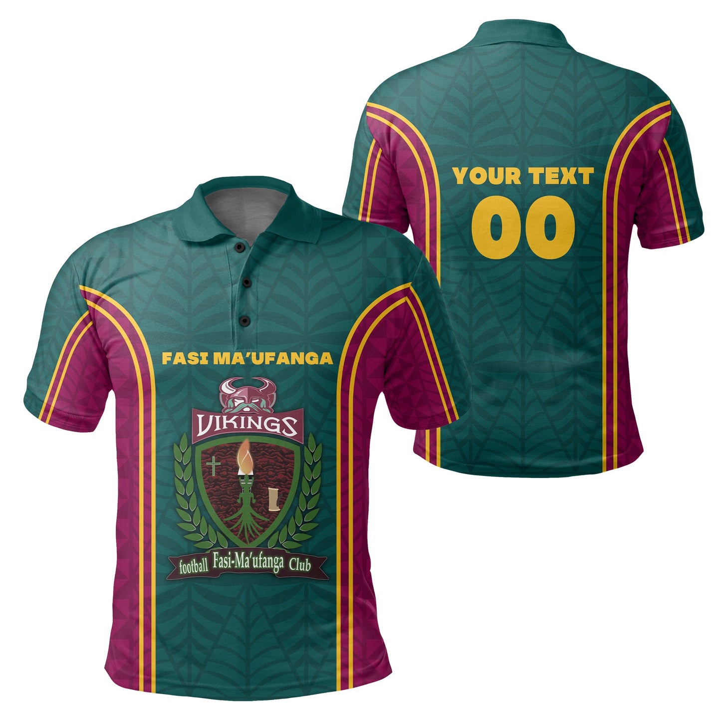 Custom Personalised Fasi Maufanga Football Polo Shirt Sport Style