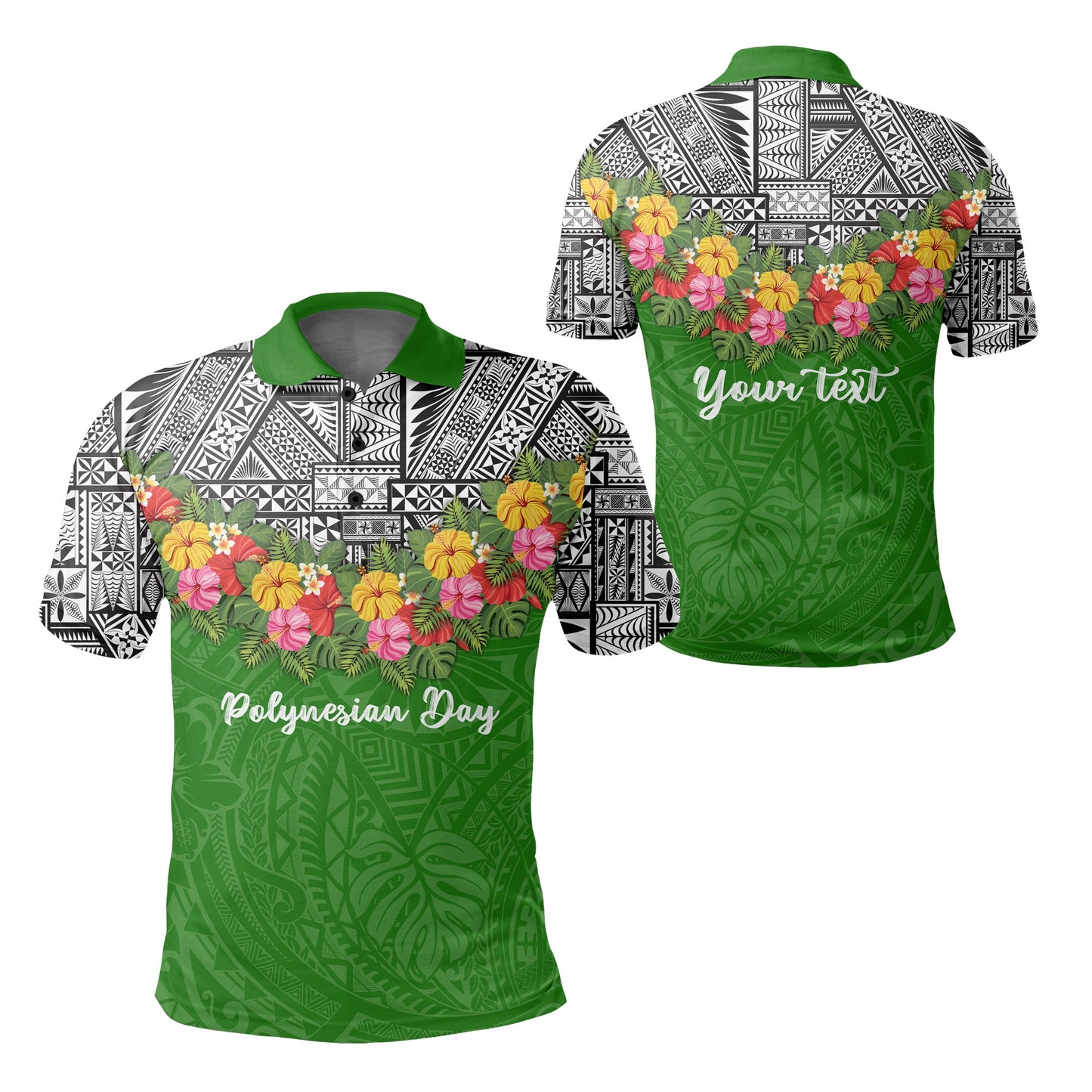 Custom Personalised Polynesian Day Polo Shirt Polynesian Style -