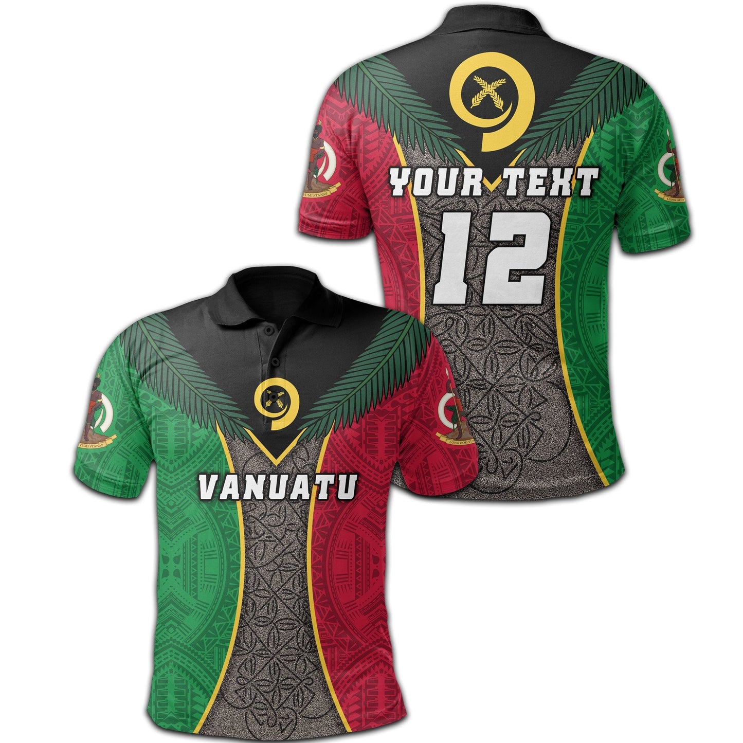 Custom Personalised Vanuatu Polo Shirt Style Sand Drawing