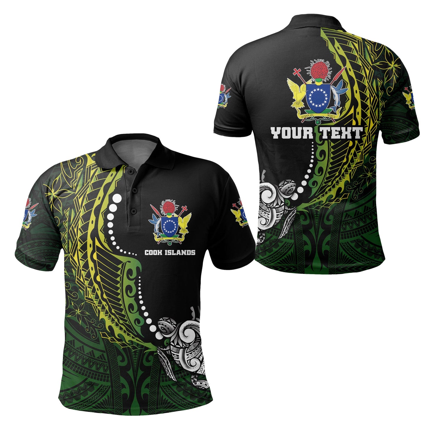 Custom Personalised Cook Islands Polo Shirt Simple Style