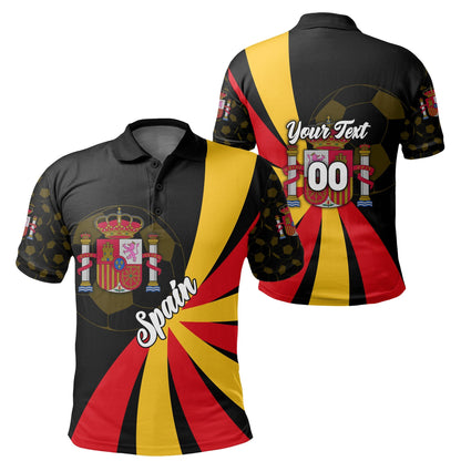 Custom Spain Polo Shirt Football 2021 Sport Style
