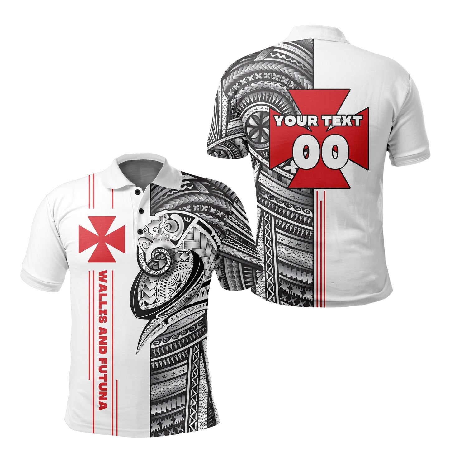 Custom Personalised Wallis and Futuna Polo Shirt Polynesian Sport Style