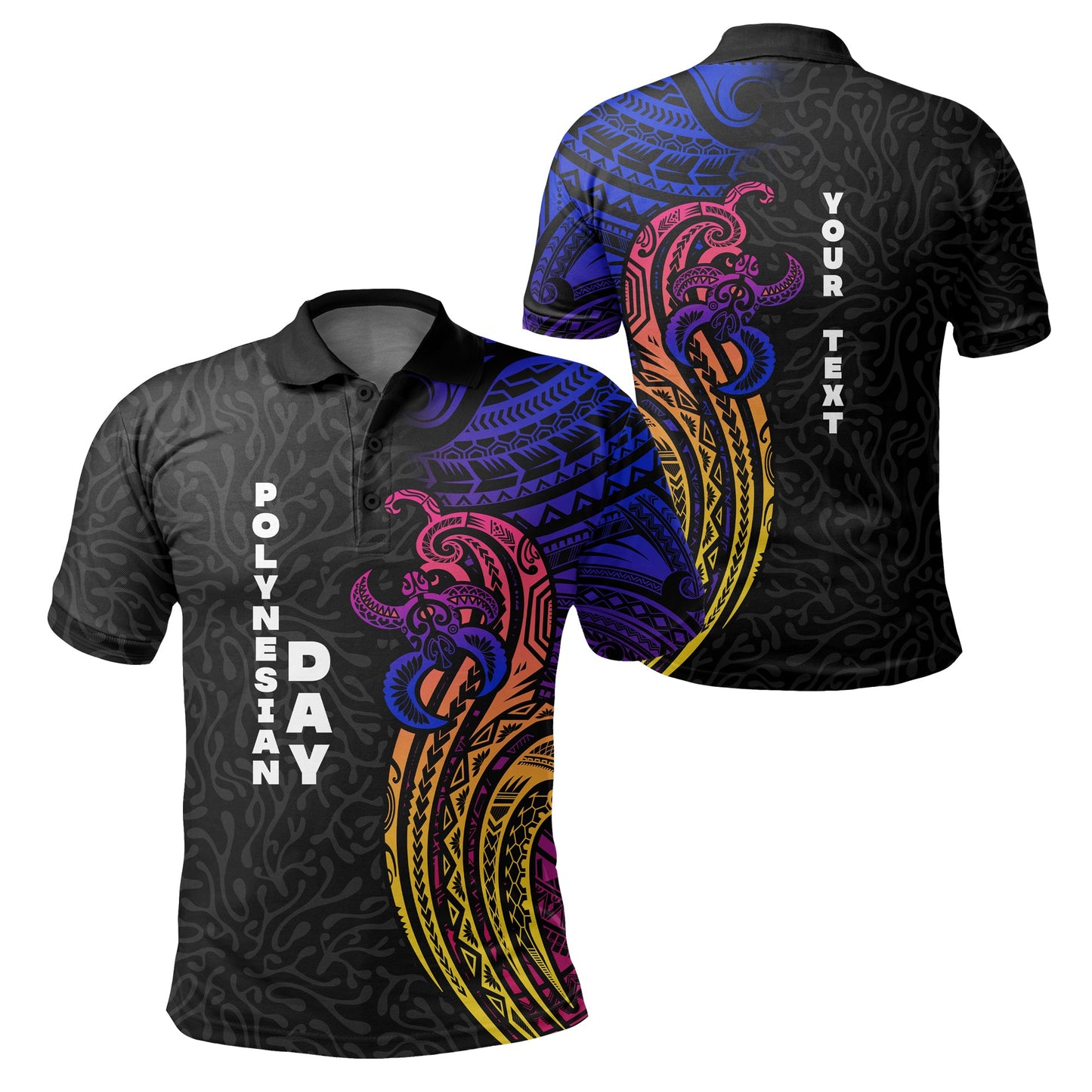 Custom Personalised Polynesian Day Polo Shirt Modern Style -