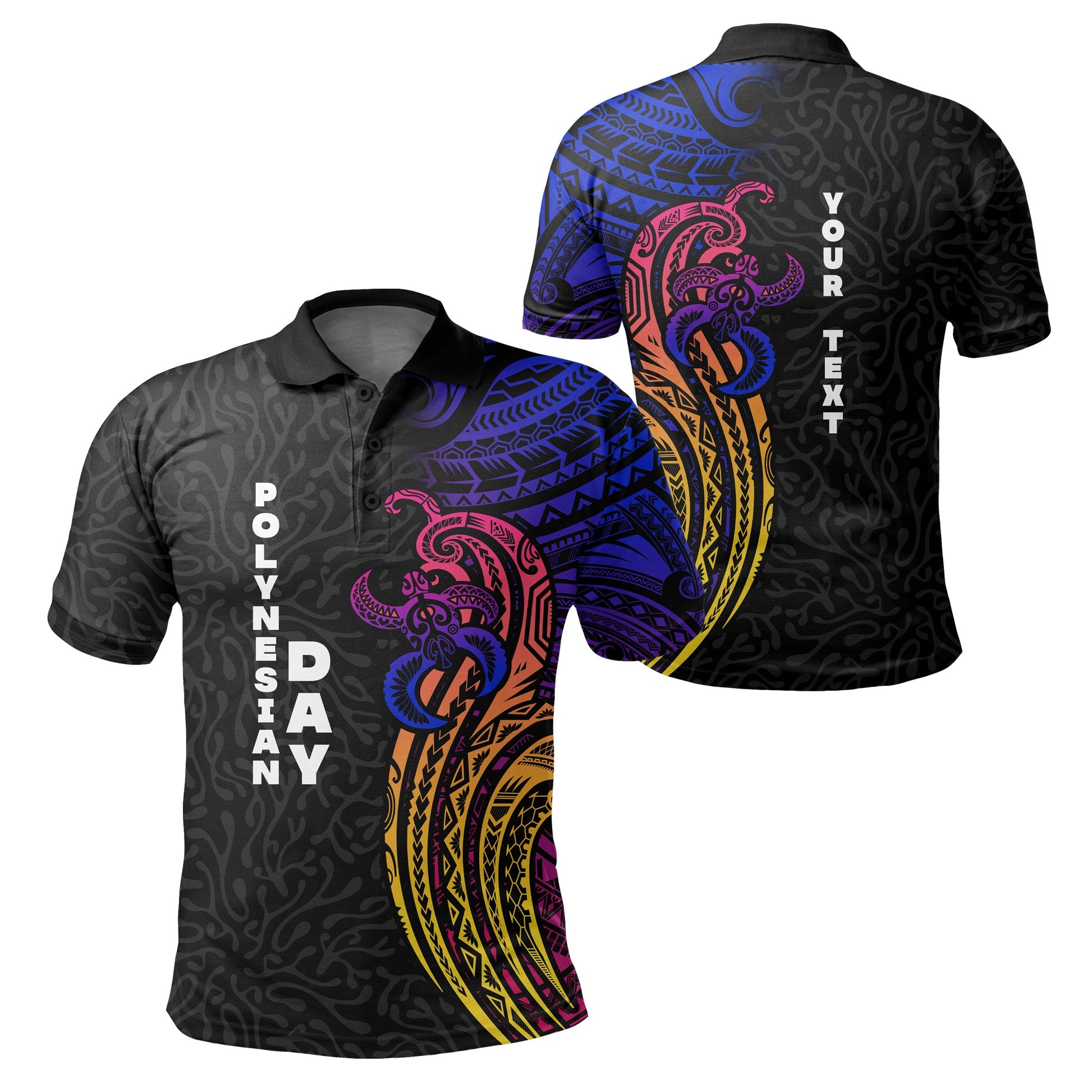 Custom Personalised Polynesian Day Polo Shirt Modern Style -