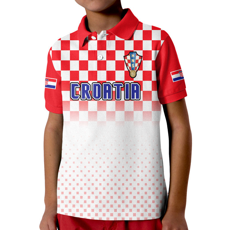 Croatia Hrvatska Football Vibe Polo Shirt