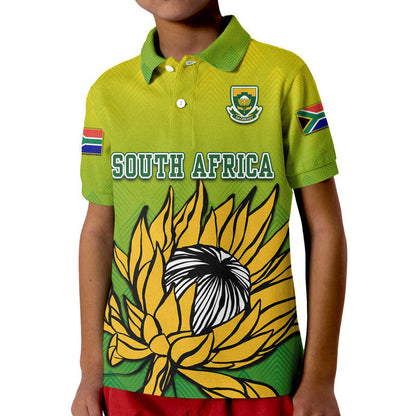 Custom South Africa National Cricket Team Polo Shirt Proteas Sports Yellow Style