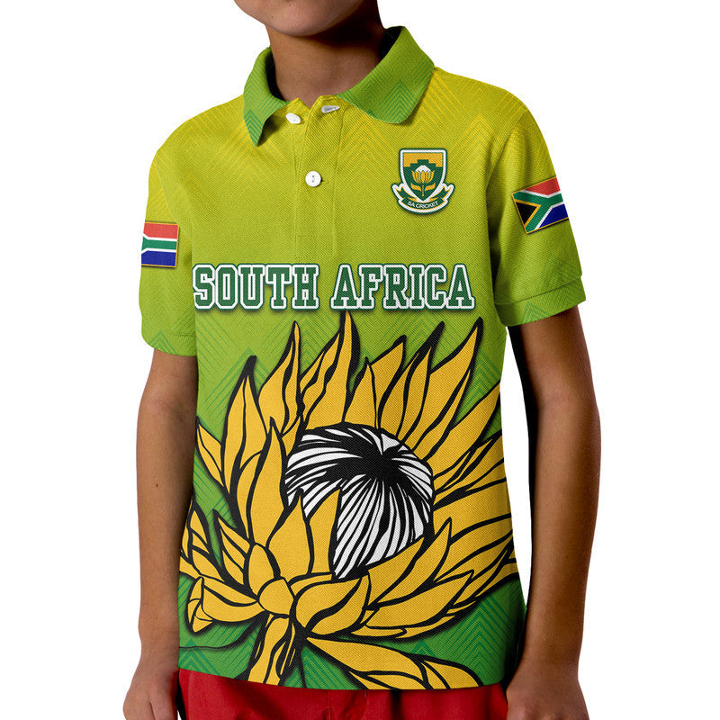 South Africa National Cricket Team Polo Shirt Proteas Sports Yellow Style