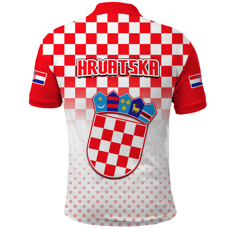 Croatia Hrvatska Football Vibe Polo Shirt