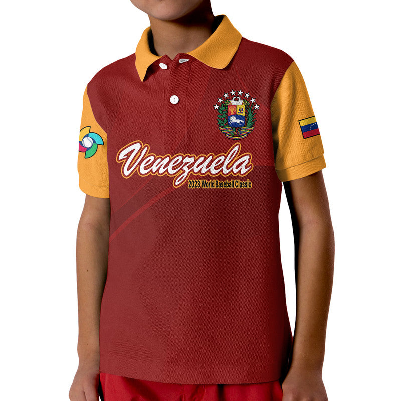 Venezuela Baseball Polo Shirt 2023 Venezuela Coat Of Arms
