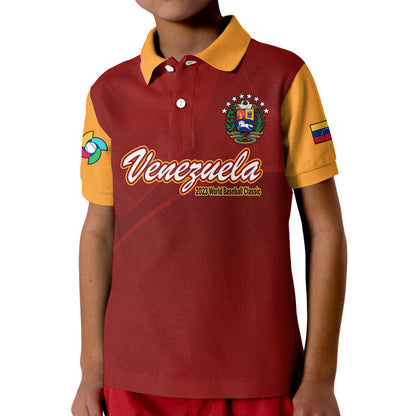 Venezuela Baseball Polo Shirt 2023 Venezuela Coat Of Arms