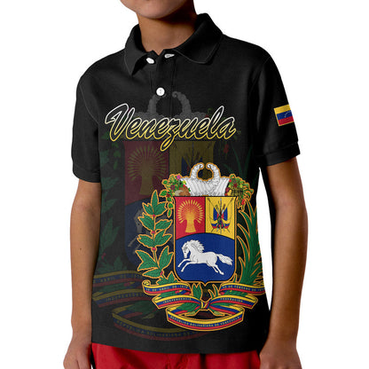 Custom Venezuela Polo Shirt Coat Of Arms