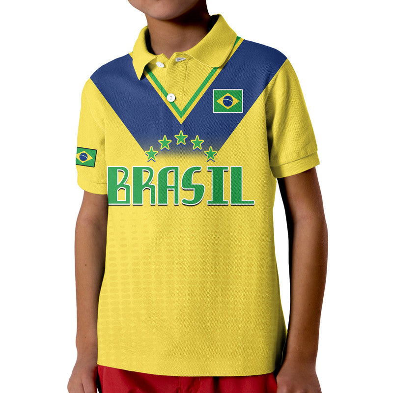 Custom Brazil Football Sub20 Champions South American Polo Shirt