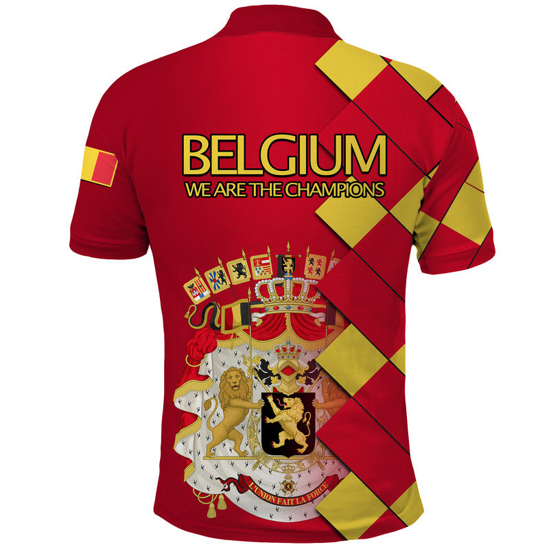 Belgium Football Champions Great Polo Shirt Coat Of Arms