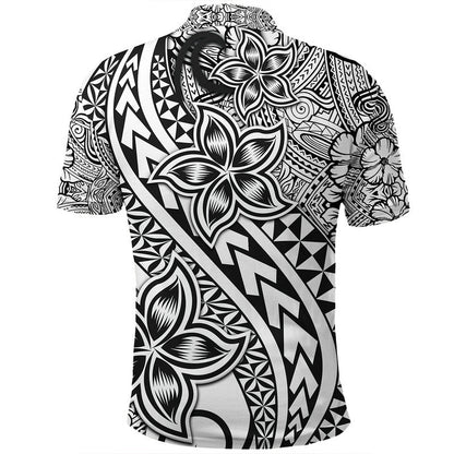 Traditional Polynesian Tribal Tattoo Retro Polo Shirt Black
