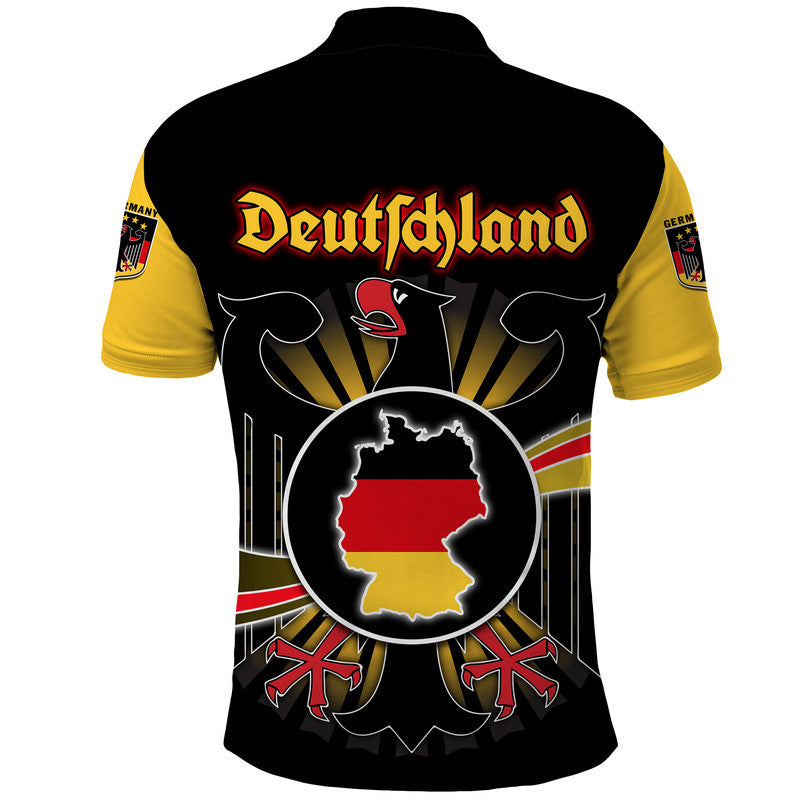 Germany Football Black Eagle Jersey Deutschland Champion Polo Shirt