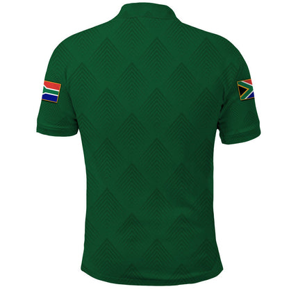 South Africa National Cricket Team Polo Shirt Proteas Sport Green Style