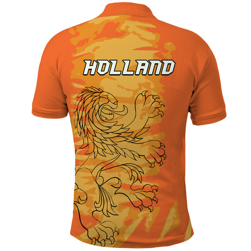 Netherlands Football Oranje Sport Design Polo Shirt