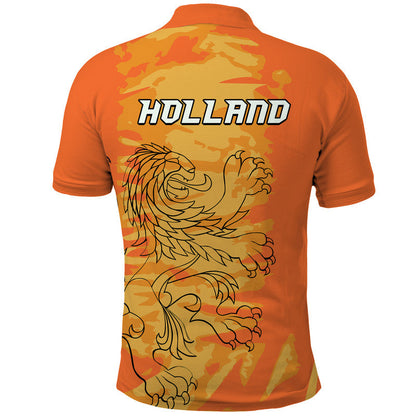 Netherlands Football Oranje Sport Design Polo Shirt