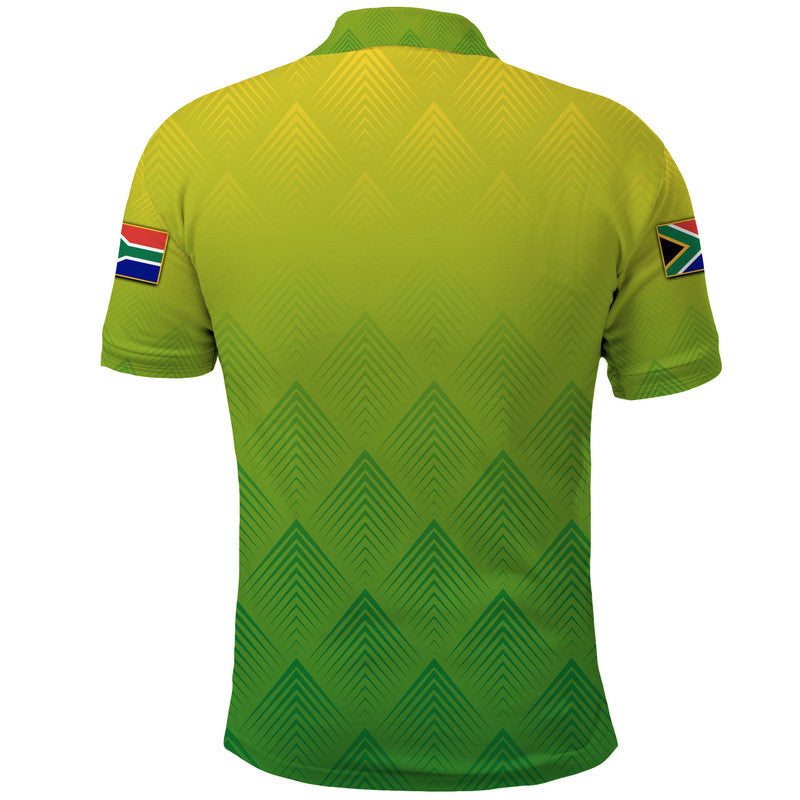 South Africa National Cricket Team Polo Shirt Proteas Sports Yellow Style