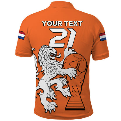 Custom Netherlands Polo Shirt Football 2022