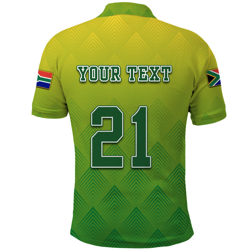 Custom South Africa National Cricket Team Polo Shirt Proteas Sports Yellow Style